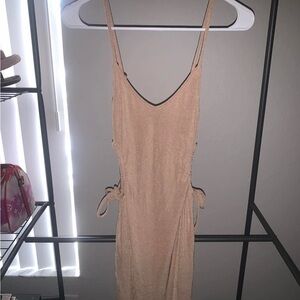Absolutely Tan Backless Dress